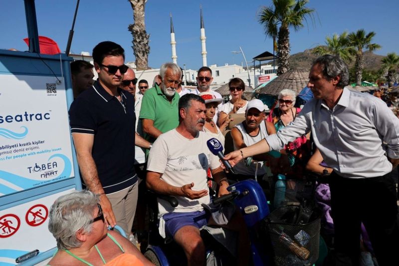 TURGUTREİS HALK PLAJINA ÖZEL GEREKSİNİMLİ BİREYLER İÇİN RAYLI SİSTEM