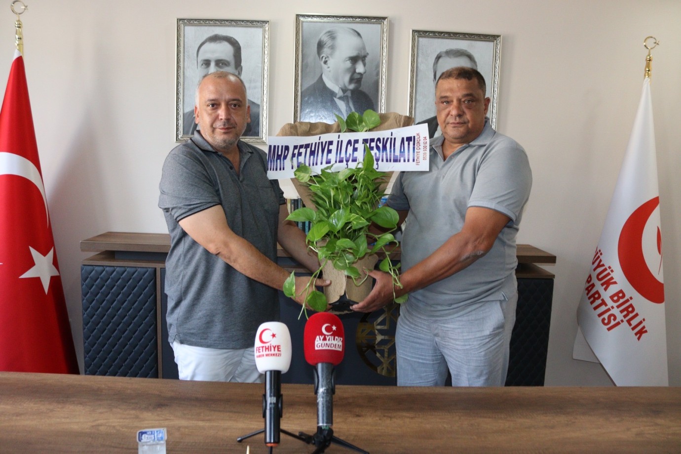 MHP'den BBP İlçe Başkanlığına Hayırlı Olsun Ziyareti