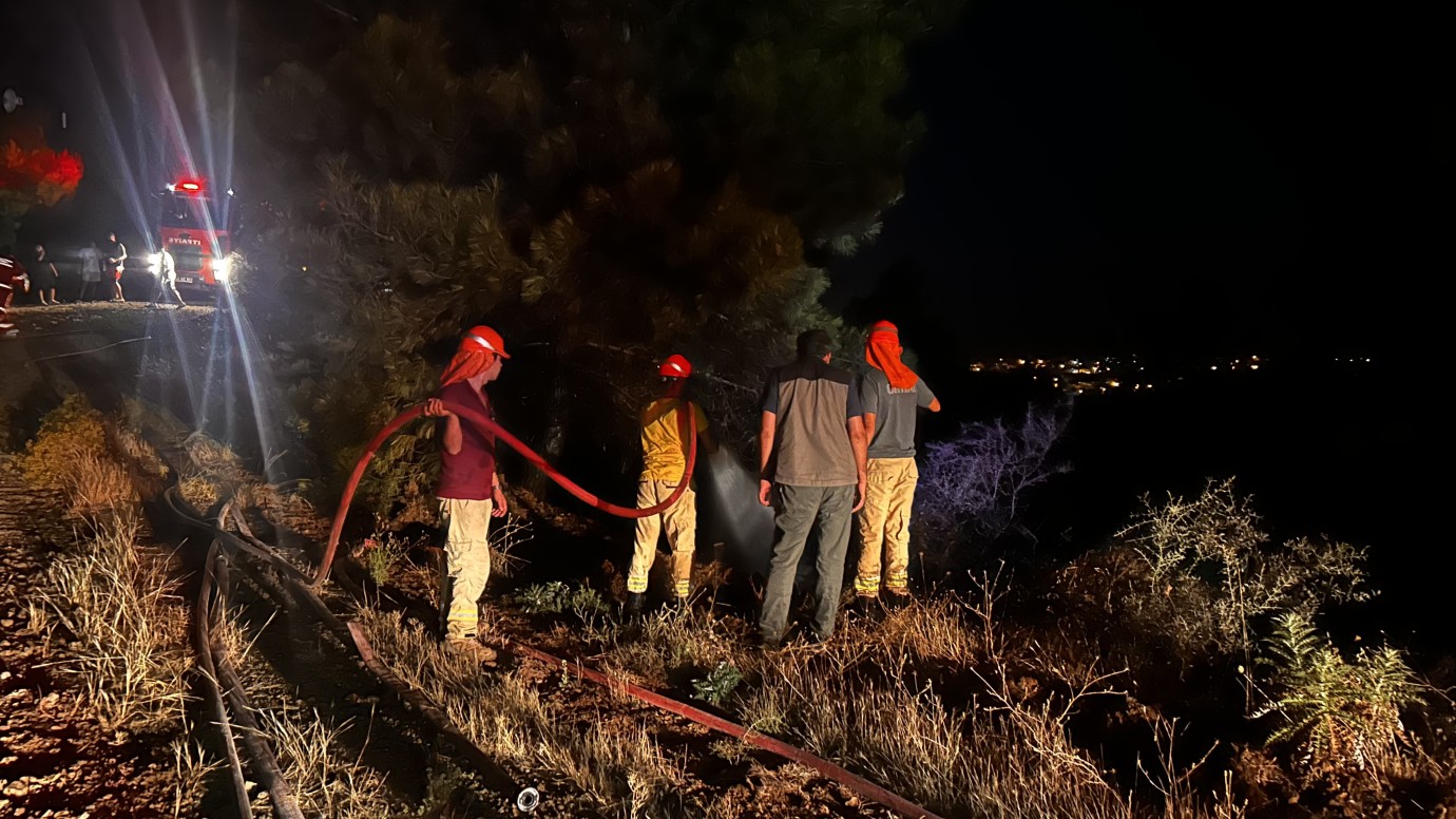 FOÇA MAHALLESİ’NDE ORMAN YANGINI KONTROL ALTINA ALINDI